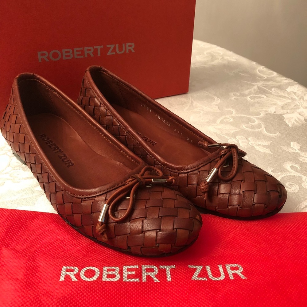 Robert Zur 7.5 All Leather Flats